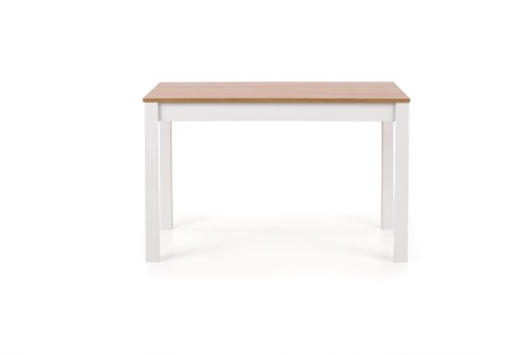 Boone 8 Seat Dining Table, White Concrete - Gambar 2